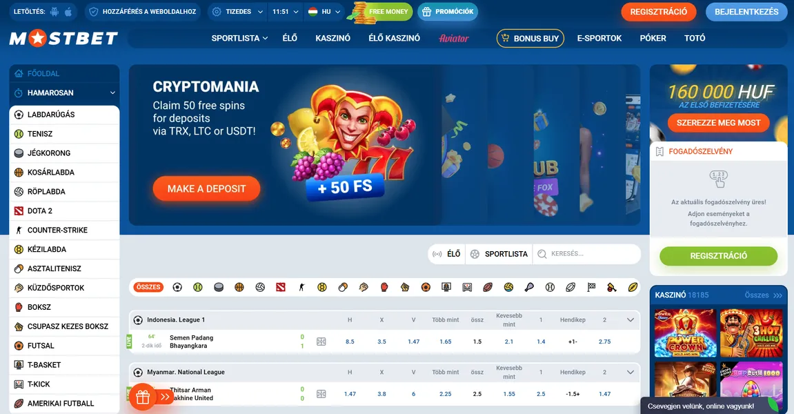 Mostbet Kaszinó Technikai Jellemzői